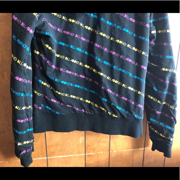 Reversible Billabong Black Jacket Coat Long Sleeve Front Zipper - Picture 6 of 11